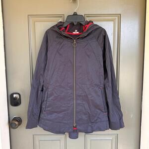 Lilla P Nylon Hooded Full Zip Jacket XS